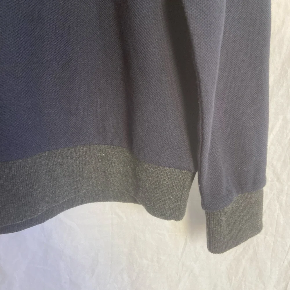 Robert Barakett Long-Sleeve Crossover Mockneck sweater Size Large